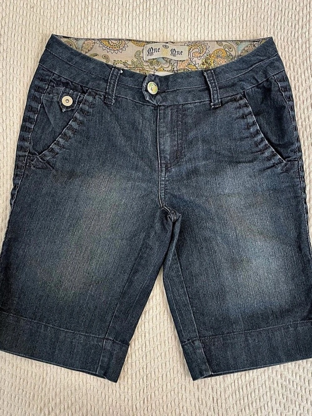 One 5 One Bermuda Shorts Denim Size 4